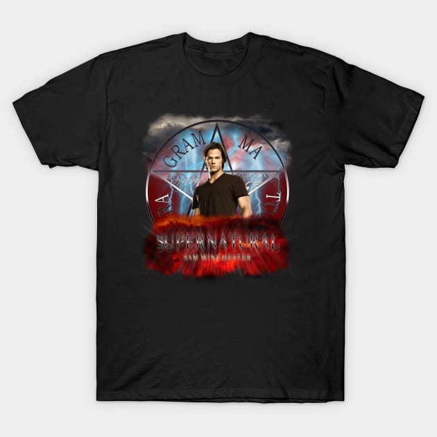 Supernatural Sam Winchester T-Shirt by Ratherkool
